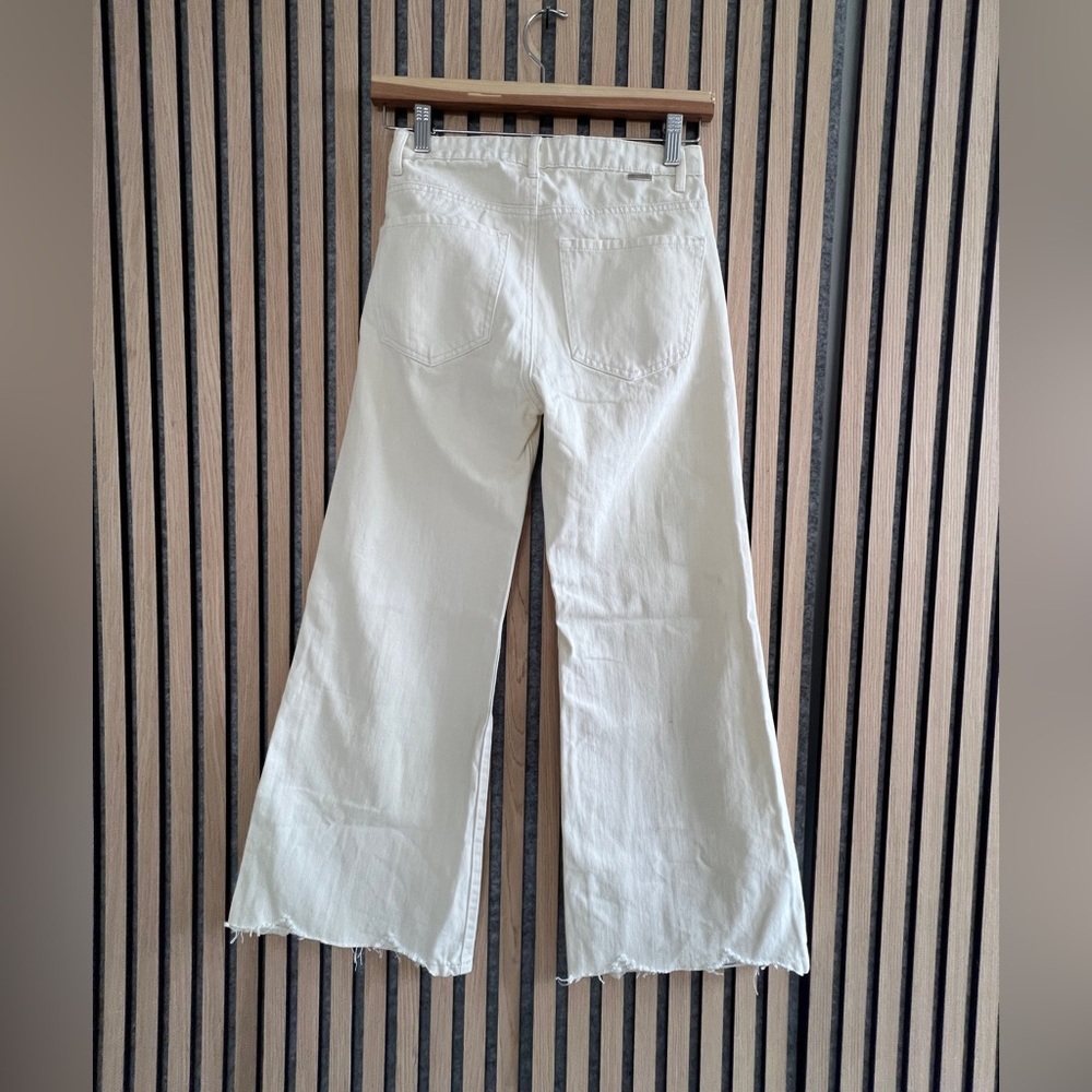 Tractor Wide leg crop jeans - cream color - flare high waist - Picture 2 of 5